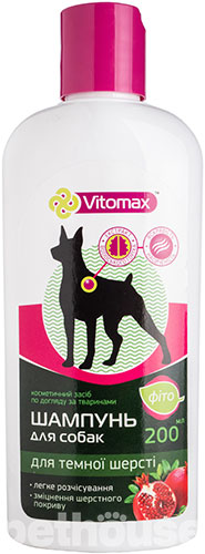 Vitomax Фитошампунь для темной шерсти собак