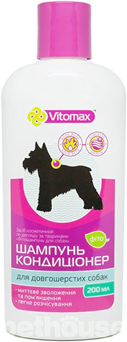 Vitomax Фітошампунь-кондиціонер для довгошерстих собак