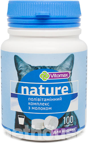Vitomax Nature Полівітамінний комплекс зі смаком молока для кошенят