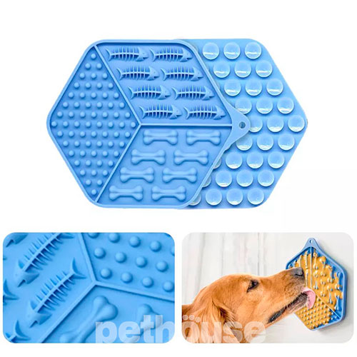 WahoPet Силіконовий килимок для повільного годування собак і котів, фото 3