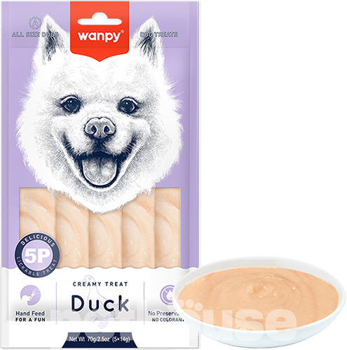 Wanpy Creamy Lickable Treat Duck Кремовое лакомство с уткой для собак