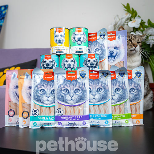 Wanpy Functional Creamy Treat Hairball Control Кремовое лакомство для кошек