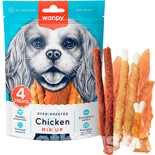 Wanpy Chicken Mix Up Микс лакомств с курицей для собак