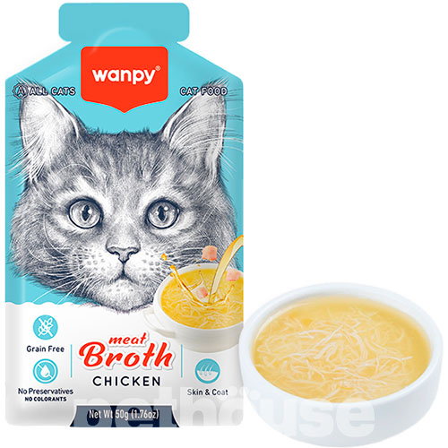 Wanpy Meat Broths Chicken Суп с курицей для кошек