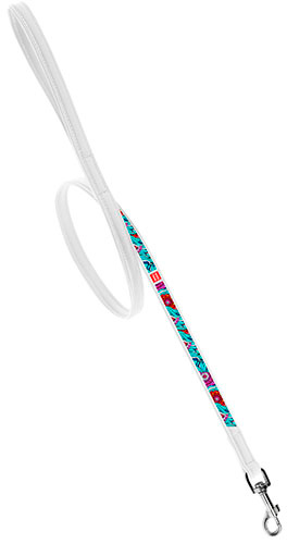 WauDog "Літо" Повідець з принтом для собак, білий