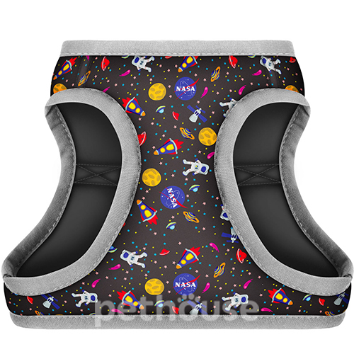 WauDog Шлея з принтом "NASA" для собак WauDog Шлея з принтом "NASA" для собак