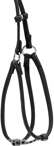 WauDog Шлея кругла з повідцем для собак малих порід, чорна