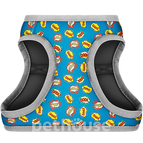 WauDog Шлея з принтом "ВАУ" для собак WauDog Шлея з принтом "ВАУ" для собак