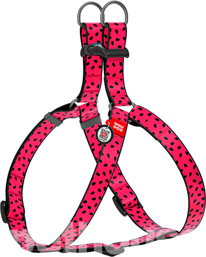 WauDog Шлея з принтом "Кавун" для собак, нейлон WauDog Шлея з принтом "Кавун" для собак, нейлон