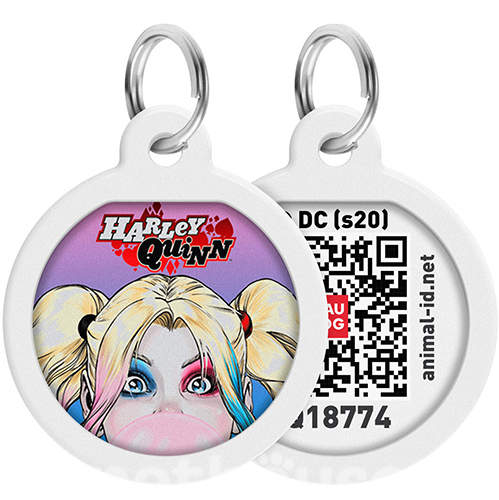 WauDog Адресник Smart ID з QR-паспортом "Гарлі Квінн"