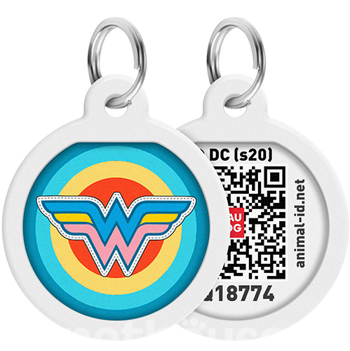 WauDog Адресник Smart ID з QR-паспортом "Чудо-жінка 1" WauDog Адресник Smart ID з QR-паспортом "Чудо-жінка 1"