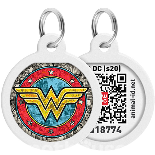 WauDog Адресник Smart ID з QR-паспортом "Чудо-жінка 2" WauDog Адресник Smart ID з QR-паспортом "Чудо-жінка 2"