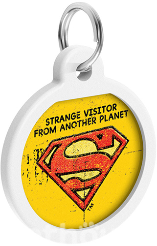 WauDog Адресник Smart ID з QR-паспортом "Супермен вінтаж"