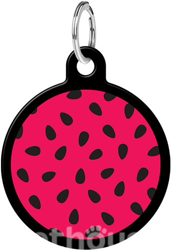 WauDog Адресник Smart ID с QR-паспортом "Кавун", чорний WauDog Адресник Smart ID с QR-паспортом "Кавун", чорний