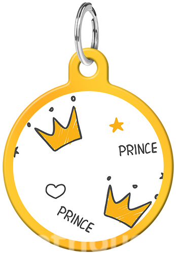 WauDog Адресник Smart ID с QR-паспортом "Корони", золотий WauDog Адресник Smart ID с QR-паспортом "Корони", золотий