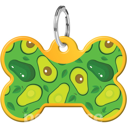 WauDog Адресник Smart ID с QR-паспортом "Авокадо", кісточка золота WauDog Адресник Smart ID с QR-паспортом "Авокадо", кісточка золота