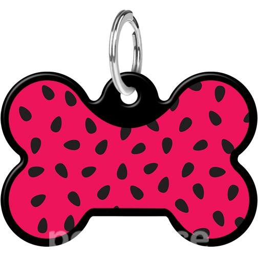 WauDog Адресник Smart ID с QR-паспортом "Кавун", кісточка чорна WauDog Адресник Smart ID с QR-паспортом "Кавун", кісточка чорна