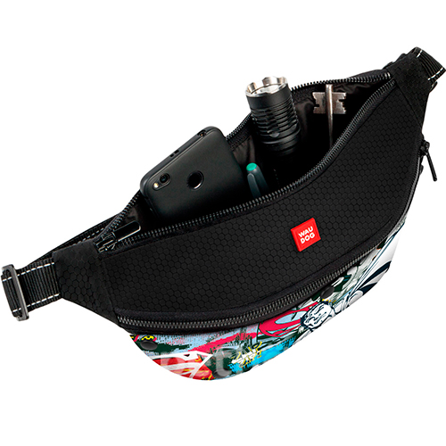 WauDog Textile Поясная сумка-бананка "Супермен"