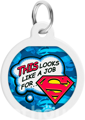 WauDog Адресник Smart ID з QR-паспортом "Робота для Супермена" WauDog Адресник Smart ID з QR-паспортом "Робота для Супермена"