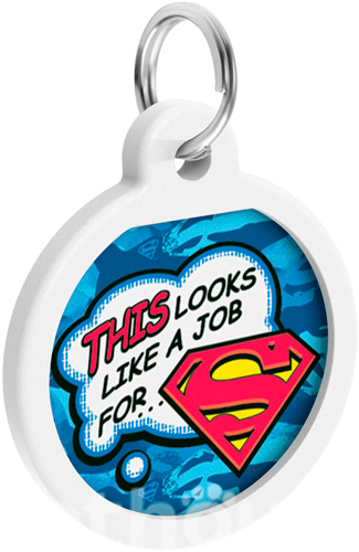 WauDog Адресник Smart ID з QR-паспортом "Робота для Супермена" WauDog Адресник Smart ID з QR-паспортом "Робота для Супермена"