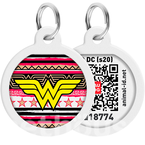 WauDog Адресник Smart ID з QR-паспортом "Чудо-жінка 4" WauDog Адресник Smart ID з QR-паспортом "Чудо-жінка 4"