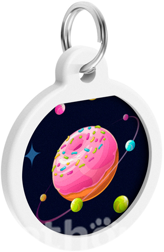 WauDog Адресник Smart ID з QR-паспортом "Всесвіт пончиків"