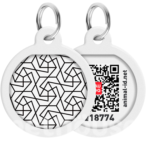 WauDog Адресник Smart ID з QR-паспортом "Геометрія"