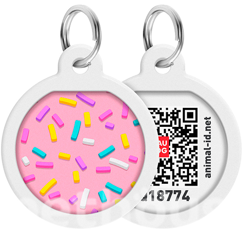 WauDog Адресник Smart ID з QR-паспортом "Маршмеллоу"