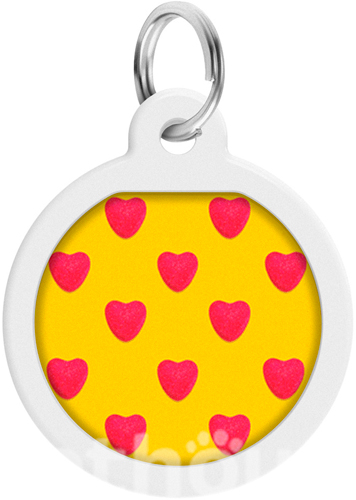 WauDog Адресник Smart ID з QR-паспортом "Серця" WauDog Адресник Smart ID з QR-паспортом "Серця"