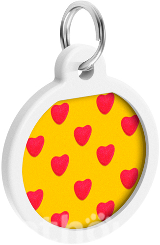 WauDog Адресник Smart ID з QR-паспортом "Серця" WauDog Адресник Smart ID з QR-паспортом "Серця"