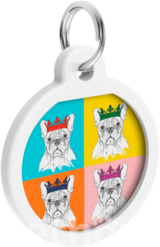 WauDog Адресник Smart ID з QR-паспортом "Французький бульдог" WauDog Адресник Smart ID з QR-паспортом "Французький бульдог"