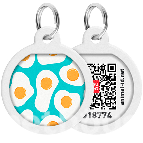 WauDog Адресник Smart ID з QR-паспортом "Яєчня" WauDog Адресник Smart ID з QR-паспортом "Яєчня"