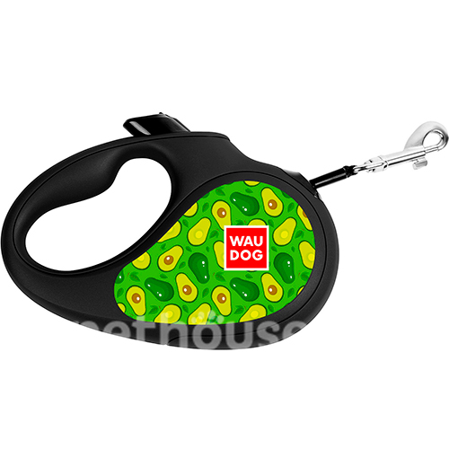 WauDog Повідець-рулетка "Авокадо" для собак, стрічка, 5 м