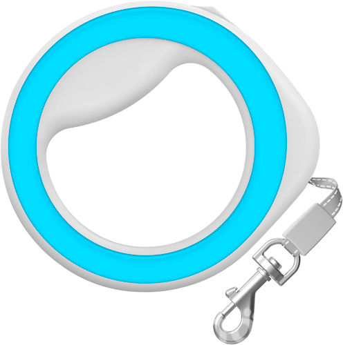 WauDog Поводок-рулетка круглая для собак весом до 40 кг, лента, 2,9 м