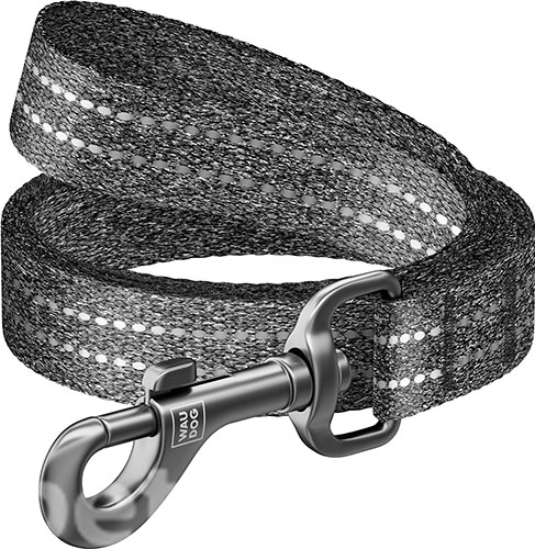 WauDog Re-cotton Повідець із відновленої бавовни для собак, сірий