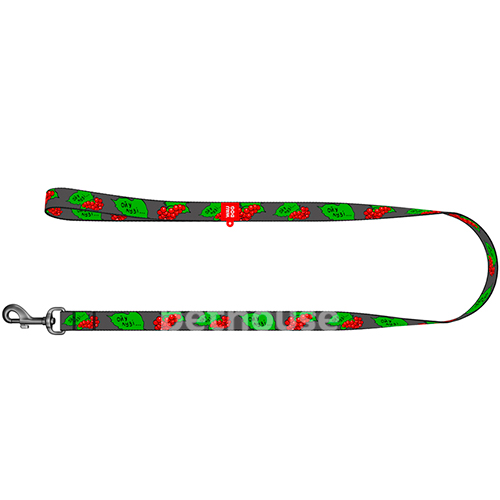 WauDog Nylon Поводок с принтом "Калина" для собак, нейлон