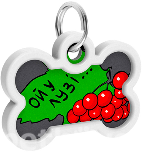 WauDog Адресник Smart ID із QR-паспортом "Калина", кісточка