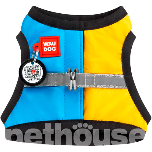 WauDog Шлея з принтом "Colors of freedom" для собак, нейлон