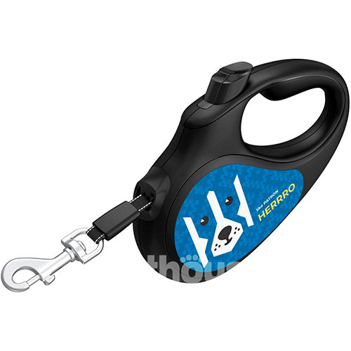 WauDog R-leash Повідець-рулетка з принтом "Патрон" для собак, стрічка, 5 м