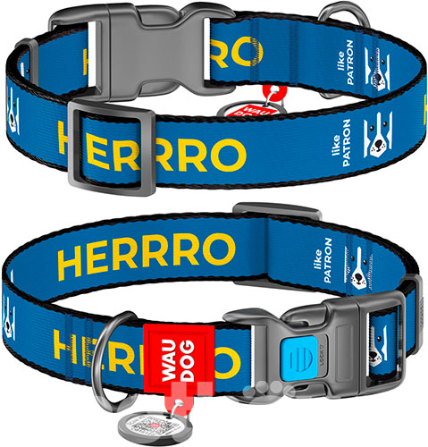 WauDog Nylon Нейлоновий нашийник "Патрон" для собак WauDog Nylon Нейлоновий нашийник "Патрон" для собак