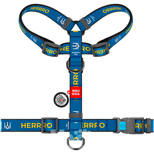 WauDog Nylon Шлея з принтом "Патрон" для собак, нейлон WauDog Nylon Шлея з принтом "Патрон" для собак, нейлон