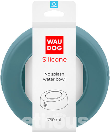 WauDog Silicone Миска-непроливайка для кошек и собак, 750 мл