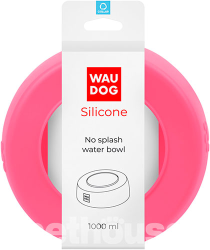 WauDog Silicone Миска-непроливайка для собак, 1 л