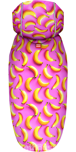 WauDog Clothes Дощовик-накидка "Банани на рожевому" для собак WauDog Clothes Дощовик-накидка "Банани на рожевому" для собак