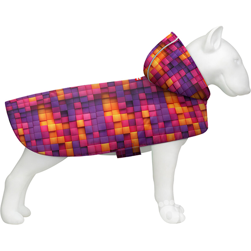 WauDog Clothes Дощовик-накидка "Куби 3Д" для собак