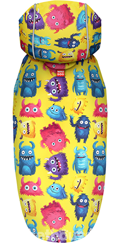 WauDog Clothes Дощовик-накидка "Мохнаті монстри" для собак WauDog Clothes Дощовик-накидка "Мохнаті монстри" для собак