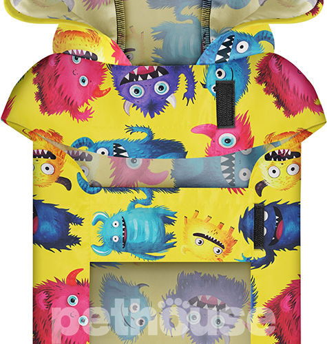 WauDog Clothes Дощовик-накидка "Мохнаті монстри" для собак WauDog Clothes Дощовик-накидка "Мохнаті монстри" для собак