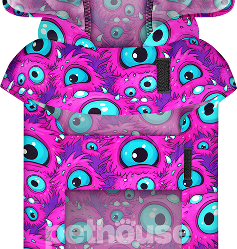 WauDog Clothes Дощовик-накидка "Око монстра" для собак WauDog Clothes Дощовик-накидка "Око монстра" для собак