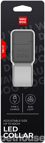 WauDog LED RGB Нашийник для собак з підсвічуванням, регульований