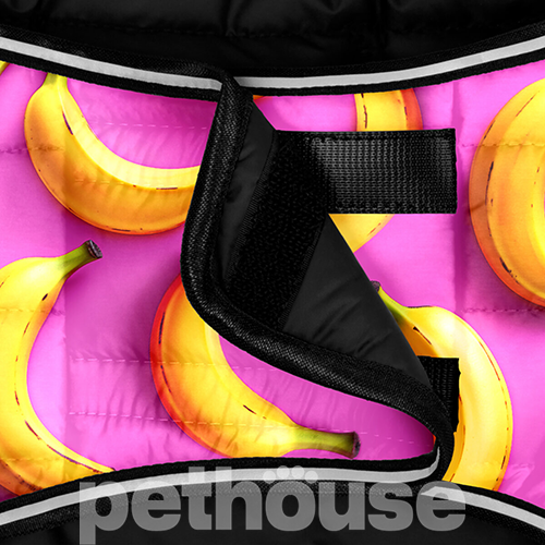 WauDog Clothes Курточка-накидка "Банани на рожевому" для собак WauDog Clothes Курточка-накидка "Банани на рожевому" для собак